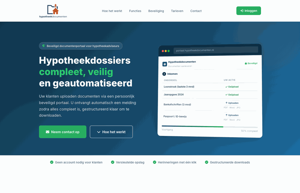 Website Hypotheekdocumenten
