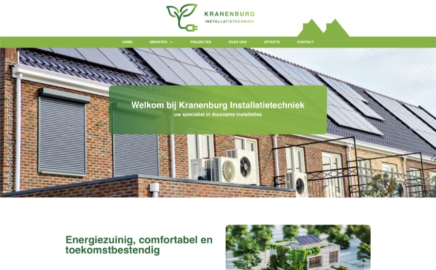 Website Kranenburg Installatietechniek
